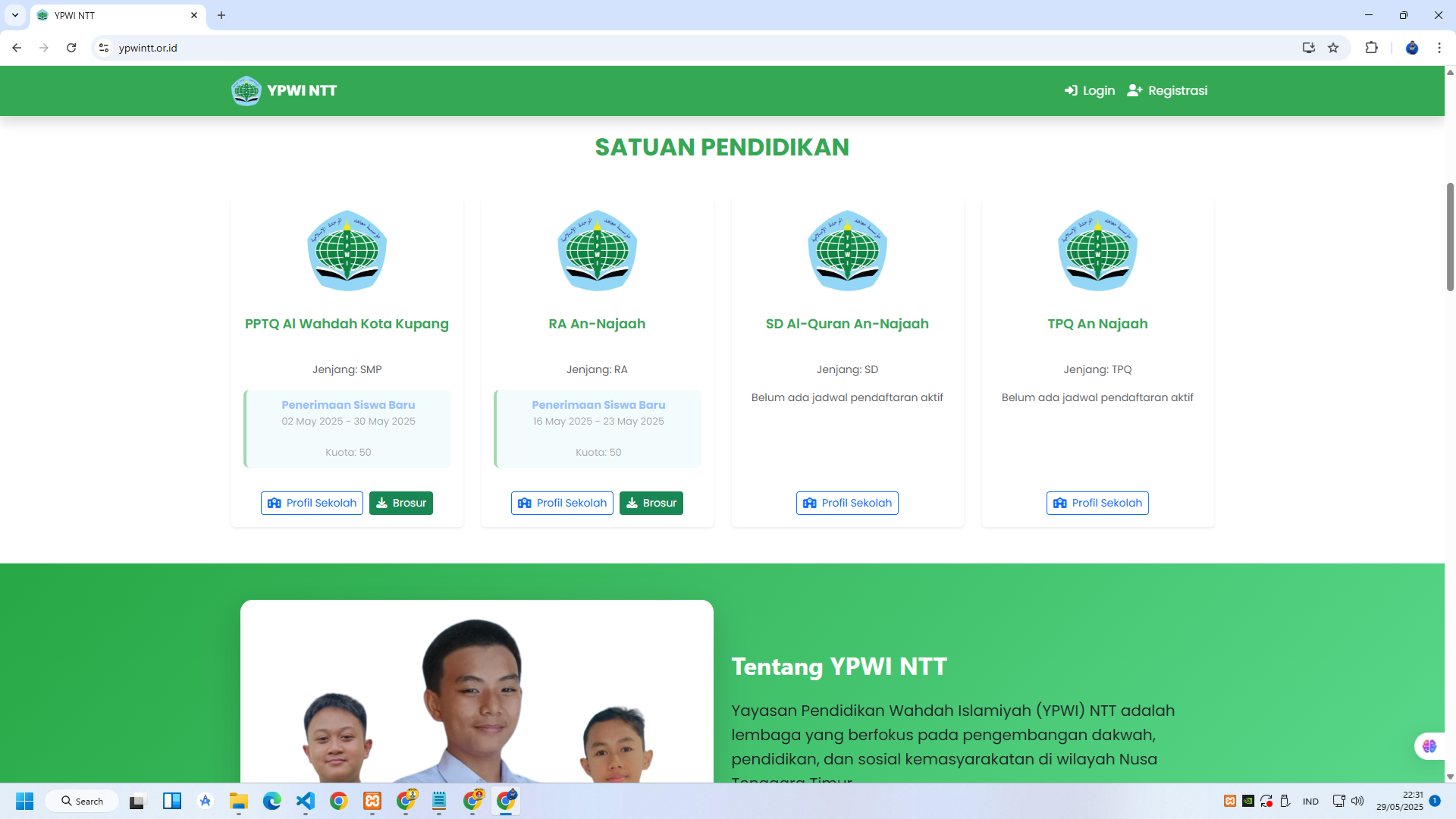 Website Akademik Sekolah