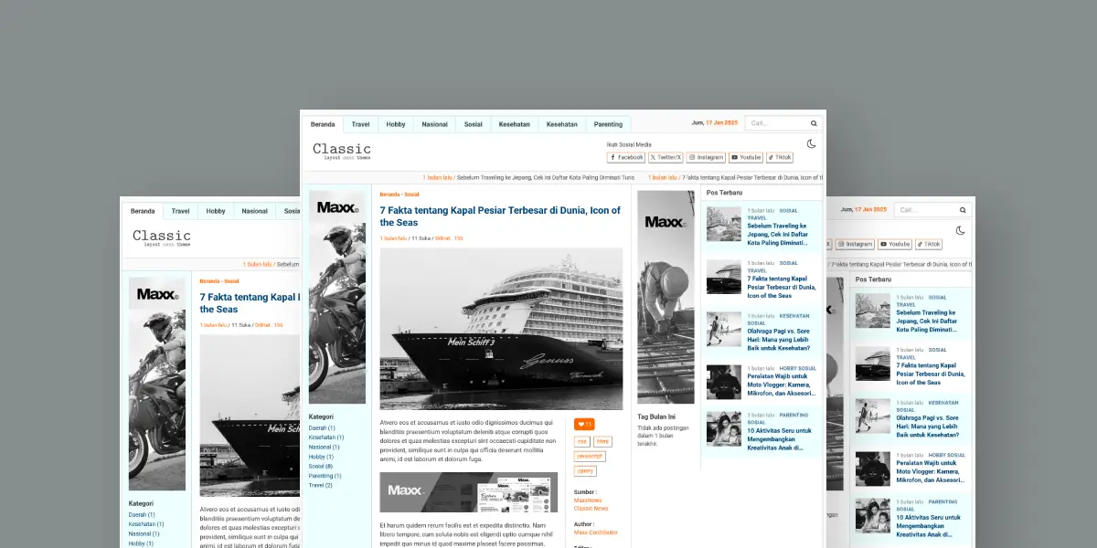 Website Blog Jadul Maxx Classic