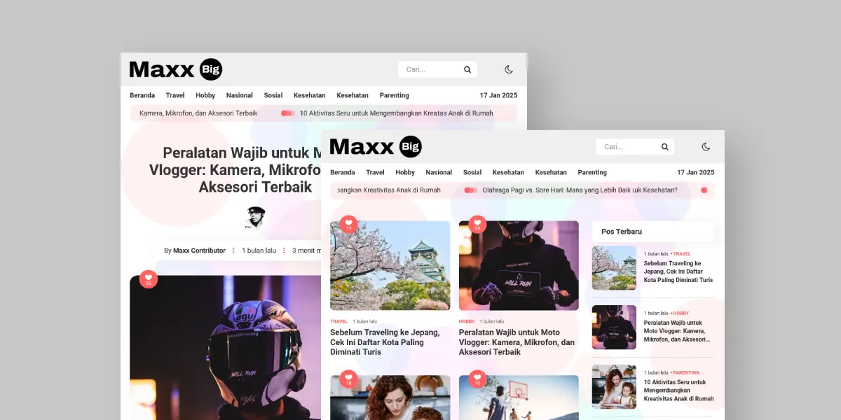 Website Blog Modern Maxx Big