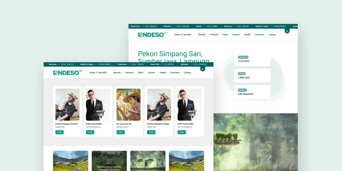 Website Pemerintahan Desa Ndeso Pro