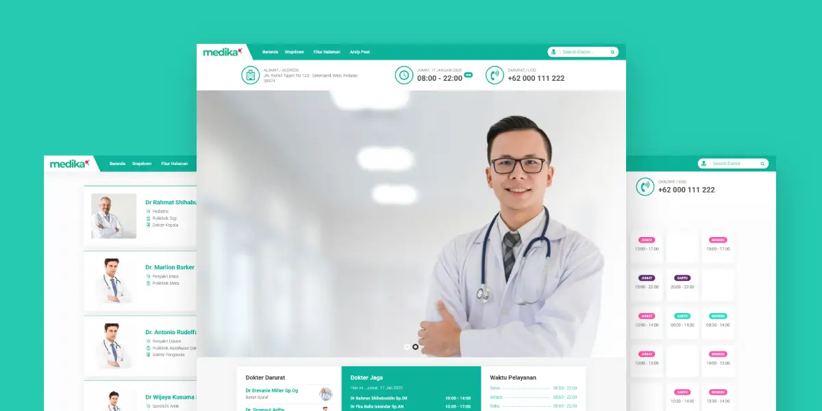 Website Rumah Sakit Klinik Apotek Medika
