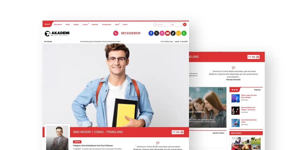 Website Sekolah Kampus Akademi