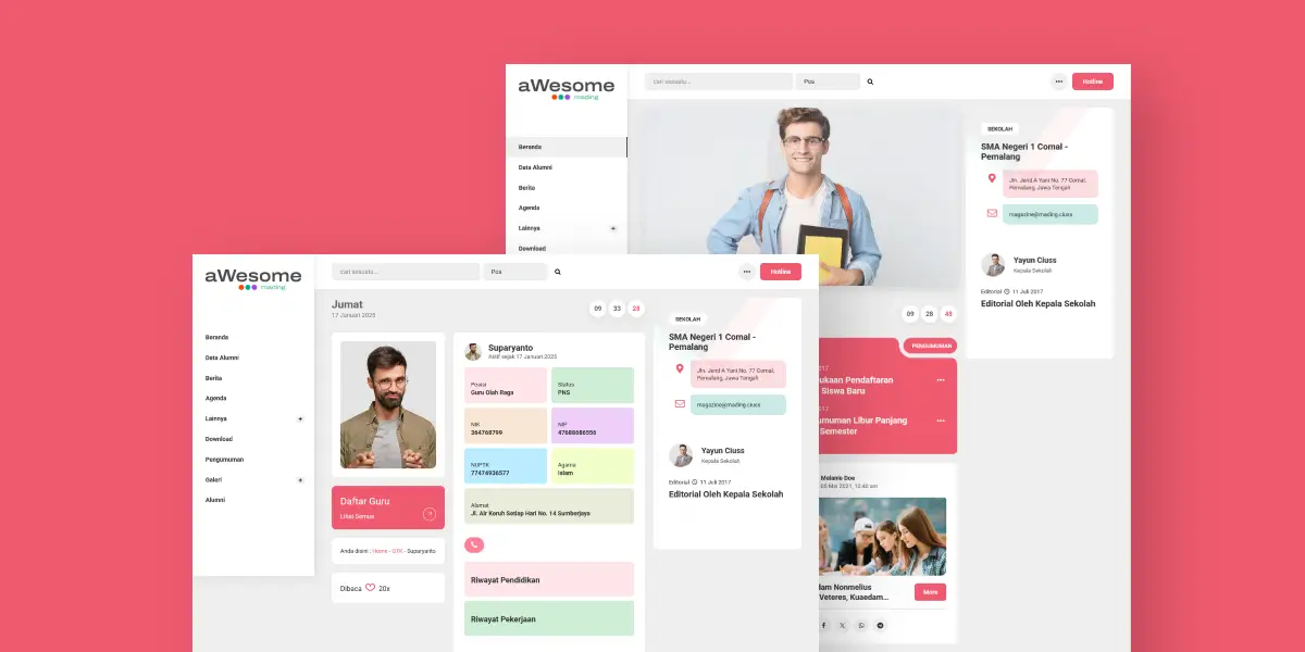 Website Sekolah Kampus Mading Awesome