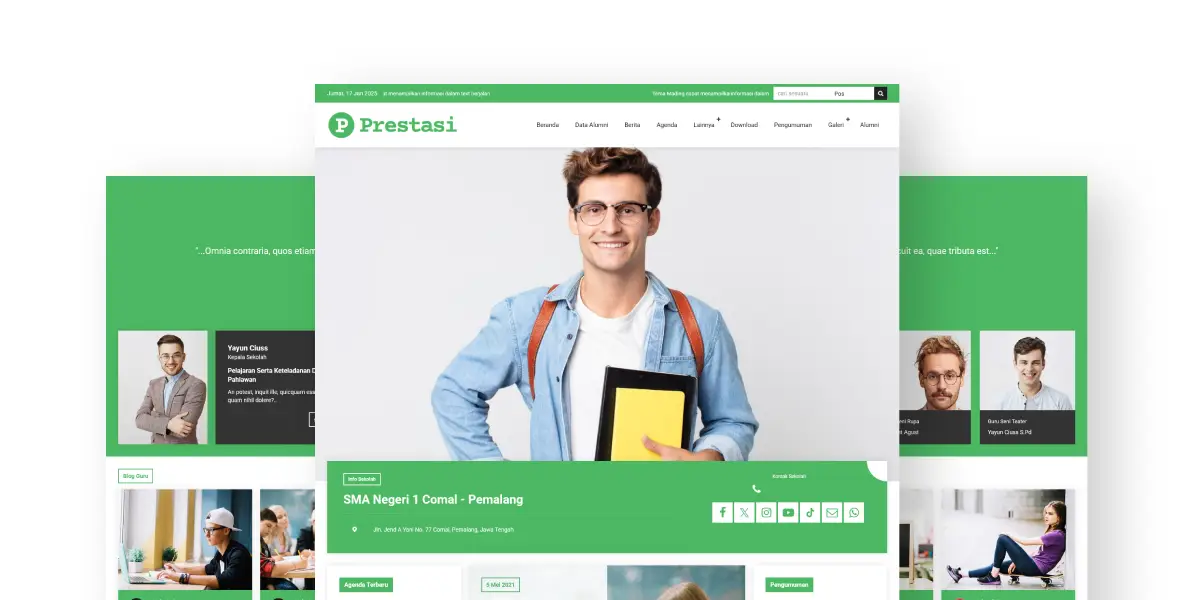 Website Sekolah Mading Prestasi