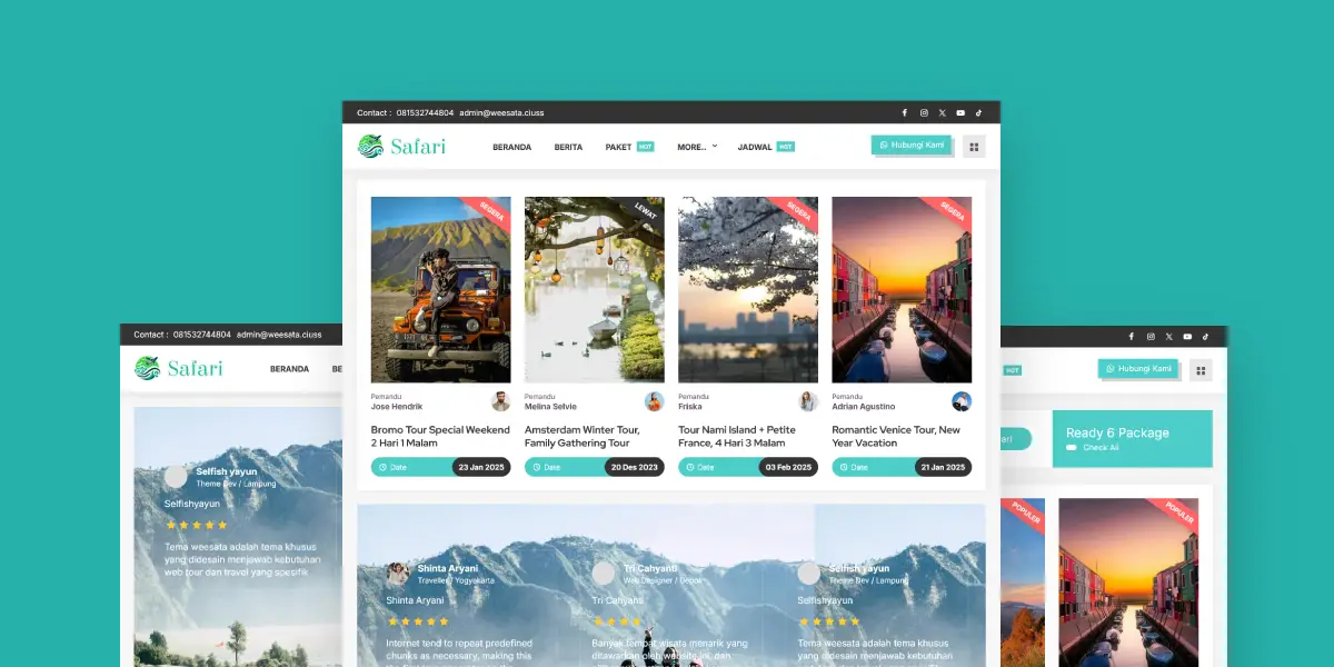 Website Tour Travel Weesata Safari