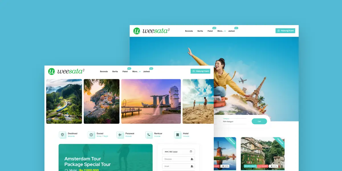 Website Tour Travel Weesata